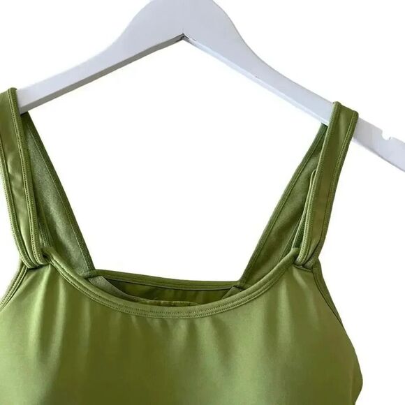 Sahalie Lime Green Built in Bra Adjustable Straps Tank Top SZ 34B (M) - Picture 2 of 12